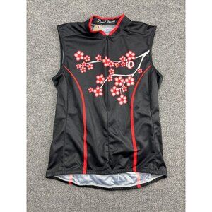Pearl Izumi Cycling Jersey Womens Large Cherry Blossom Sleeveless Shirt Bike Top
